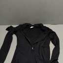 YEOREO Women Long Sleeve Workout Jumpsuit Zip Up Romper Bottom Pants Bodysuit Bodycon Sexy One Piece (Small, Black)