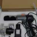 VIPASKA Electric Aquarium Gravel Cleaner Kit with High Pressure Strong Suction, 6-in-1 Multifunction Fish Tank Vacuum Cleaner and Water Changer for Aquarium, Gravel Vacuum with Sand Filter Tools (Solid Black)