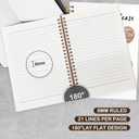 VIIJJUE Balloon Mental Health Notebook, Mental Health Journal for Women, Motivational Quote Journals for Writing, Things to Release Positive Hardcover Spiral Notebooks, 5.5x8.3 Inch