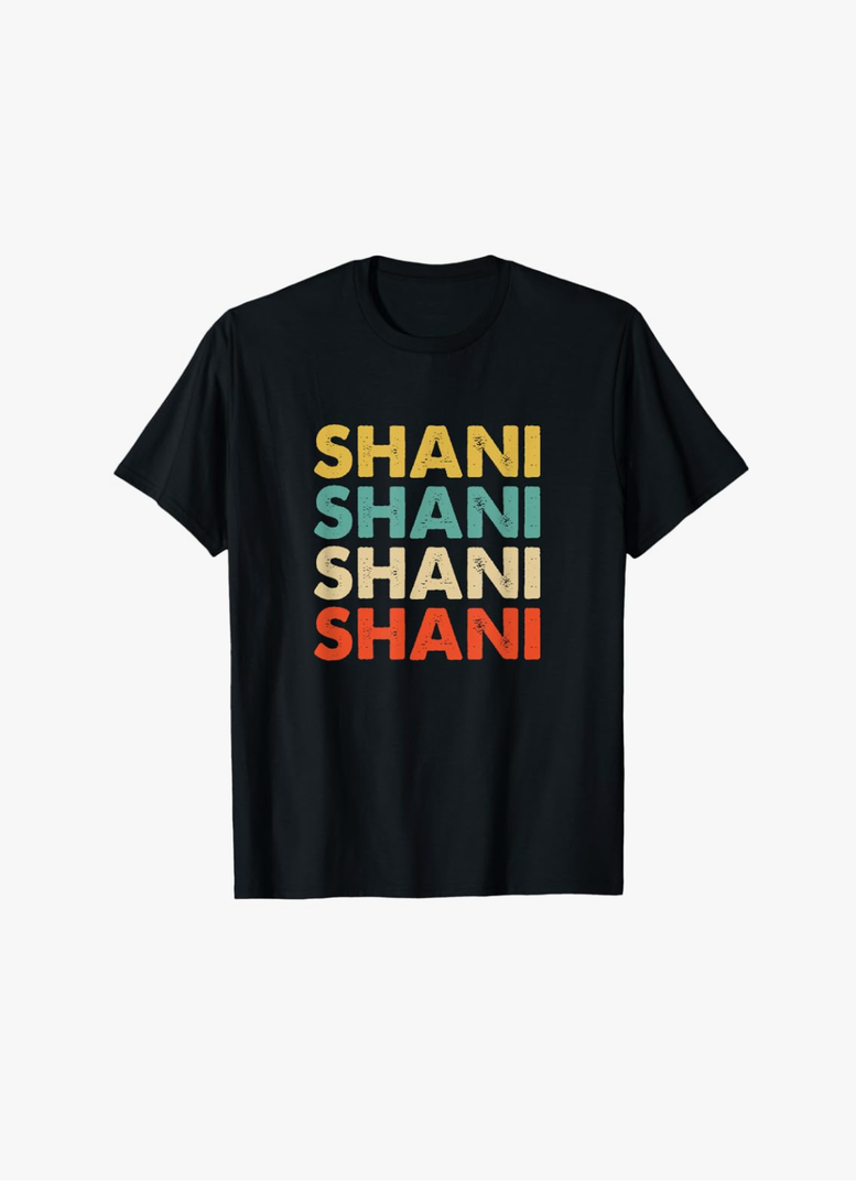 Shani Name T-Shirt Size L