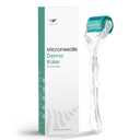 Derma Roller Microneedle, Titanium 192 Micro Needle Dermal Roller Face Beard Home Use (Crystal Blue)