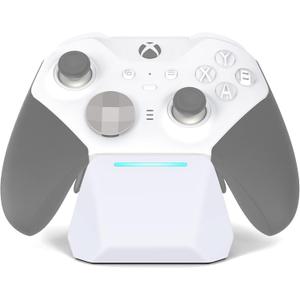 Charging Station Dock for Xbox Elite Series 2 Controller, Magnetic Charger Stand for Xbox Elite Series 2 Core Controller with Type C Charging Cable, LED Indicator - White