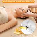Professional Facial Steamer, Hot Mist Spray, Vaporizador Facial Steamer for Esthetician, Height Adjustable, SPA at Home, White