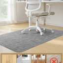 BesWin Office Chair Mat for Hard Floors, 36" x 48" Desk Computer Chair Mat for Wood/Tile Floors, Heavy Duty Non-Slip PVC Hard Floor Protector Mat Desk Rug for Office Home, Grey