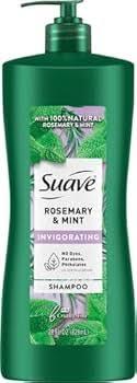 Suave Professionals Invigorating Shampoo for Dry and Damaged Hair Rosemary and Mint Paraben free and Dye free Hair 40 oz 4 Packs