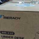 MERACH Under Desk Elliptical Machine, Leg Exerciser While Sitting for Seniors with 12-Speeds & Remote Control, Quiet Portable Electric Seated Pedal Exerciser Machine for Home Office