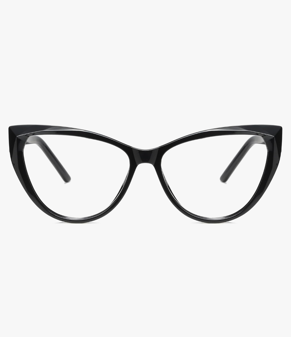 Blue Light Glasses Cateye Women Fake Eyeglasses Anti Eye Strain Computer Glasses Clear Lens