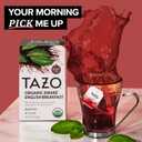 TAZO Organic Awake English Breakfast Black Tea Bags, Bold Traditional Breakfast-Style Black Tea, 96 Total Tea Bags (16ct - Pack of 6) (EXP 06/01/28)