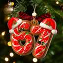 4 x 67 Christmas Ornament - 67 Ornaments for Christmas Tree 2025 - Funny 6 7 for Teens, Kids - Viral Xmas Acrylic Decoration, Teen Girls Trendy Stuff - Meme Funny White Elephant Gifts