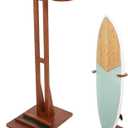 Surfboard Stand Racks, Sturdy Surfboard Racks Standing with Floor-Standing Design,Stand Shortboard and Longboard Organizer, Beech Wood, 1PCS