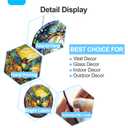 Multi Bird Stained Glass Window Hanging, 7.87" Sun Catchers Suncatchers for Windows Hanging, Crystal Sun Catchers Decor Gifts for Garden Home Indoor Window Decoration