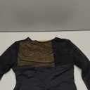 Avidlove Bodysuits for Women Round Neck Shapewear Bodysuit Long Sleeve Bodysuit Sexy Mesh Top Double Lined Cutout Shirt (Medium, Black)