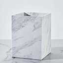 White Marble Bath Accessories (Waste Basket)