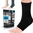 POWERLIX Legs Orthopedic Brace Compression Support Sleeve (Pair) for Swelling, Sprain, Plantar Fasciitis, Arthritis, Tendinitis (Small, Black)