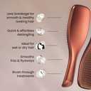 Tangle Teezer Chrome Ultimate Detangler Brush for Wet & Dry Hair, Eliminates Knots & Reduces Breakage for Straight to Curly Hair Types, Chocolate Bronze