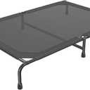 Simple Trending Raised Dog Bed for Extra Large Dogs, Waterproof XL Dog Cot, Outdoor Elevated Pet Bed, 60.25" x 37.25", Black