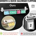 3 x 2-in-1 Magnetic Flip Calendar for Classroom with Optional Adhesive Fixation