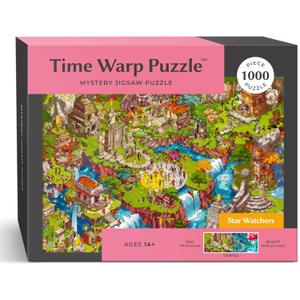 Time Warp Puzzle Series 1  Day to Night Hidden Scene | 1000 Piece Jigsaw Puzzle for Adults | Discover a Story that Transforms as You Build | Giftable Magic Puzzle Art (Starwatchers)