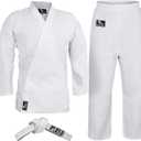 Hawk Sports Karate Uniform, Lightweight Karate Gi with Belt for Kids and Adults, Ideal for Martial Arts Training and Sparring, Durable Training Gear, Size 00 (3'9''/ 50lbs)