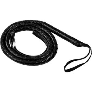 Black Prop Whip for for Halloween Costume (Non-Functional)- Cat, Cowboy Costume Accessories for Woman Women