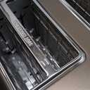 SEEDEEM Toaster 4 Slice, LCD Display, 6 Shade Settings, 1.5'' Wide Slots, Digital Stainless Toaster for Bagel, Defrost, Reheat, Dual Control, Removable Crumb Tray, 1500W, Dark Metallic