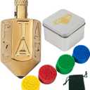 Extguds Put and Take Spinner Dice Game, Game of Chance, Gambling Top Dice Type Game, Solid Brass ANTE-UP (Dice Brass)