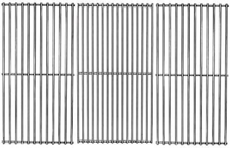 Votenli S6301C (3-Pack) 18 3/4" Stainless Steel Cooking Grid for BBQ Tek GSC3219TA, GSC3219TN, Master Forge B10LG25 Members Mark B09SMG1-3F, B09SMG-3, BQ05046-6, BQ05046-6A, BQ06042-1 Grill