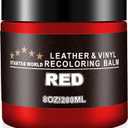 STARTSO WORLD Leather Recoloring Balm, Red Leather Repair Kit for Furniture, Leather Dye, Leather Color Restorer for Couches, Leather Couch Paint | Repair, Restore & Renew Old, Faded Leather