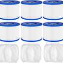 Hot Tub Spa Filter Cartridge Type VI Replacement-with Life-Extend Pre-Filter For Bestway, Coleman Saluspa 90352E 58323E, Intex & More Inflatable Hot Tub Filters (6 filters, 3 Pre-filter Sleeve)