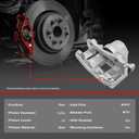 Rear Brake Caliper with bracket compatible with 2008-2013 Nissan Rogue, 2014-2015 Nissan Rogue Select L4 2.5L, Rear Driver and Passenger Side, set of 2, 19-B3437 19-B3436
