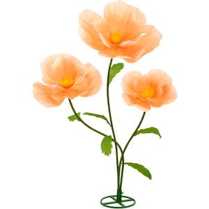 5.6 Ft Large Paper Artificial Flowers – Giant Flowers for Decoration Indoor/Outdoor, Giant Paper Flowers for Garden Wedding, Hotel, Office, Shop Window, Photography Props, Champagne