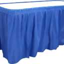 Party Dimensions Plastic Table Skirt, 29-Inches by 14-Feet - Blue - 6 Pack