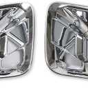 JeCar Front Fog Light Lamp Cover Bezel Trim Exterior Accessories for Ford F150 XLT 2015-2020 (Chrome)