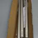 GXOACKJ Brushed Nickel Shower Curtain Rods - 31-80 Inch Spring Tension Shower Rods for Bathroom, Adjustable, No Drilling, No Rust, Stainless Steel