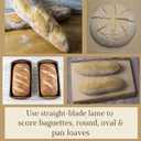 Mure & Peyrot Landaise Bread Lame Dough Scoring Tool- Scoring Knife for Artisan and Sourdough Bread Baking- Made in France- Features Protective Cover- Stainless Steel Blade