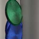 Easy Care 4pcs 38cm Tableware Placemat Non-Slip Insulated Mat Round Woven Placemat(Green)