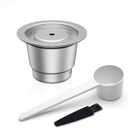 LIHONG Stainless Steel Reusable Coffee Pods, Reusable Coffee Capsules, Reusable Espresso Pods Compatible with Original Line (1 Pod + Spoon)