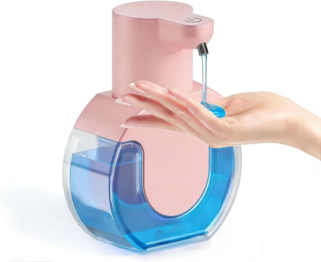 Automatic Soap Dispenser Touchless,Liquid Soap Dispenser USB Rechargeable,15oz/420ml Hand Soap Dispenser,4-Level Adjustable,Wall Mounted/Countertop Soap Dispenser for Bathroom Kitchen Dish Soap