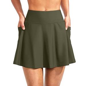 Kayrth Women's High Waisted Swim Skirt with Zipper Pockets Tummy Control Bathing Suit Swimsuit Tankini Bottoms M Kayrth Women's High Waisted Swim Skirt with Zipper Pockets Tummy Control Bathing Suit Swimsuit Tankini Bottoms M