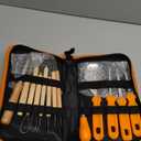 Halloween Pumpkin Carving Tools Kit, Halloween Jack-O-Lanterns 11 Piece Professional pumpkin cutting supplies tools Kit stainless steel lengthening and thickening with Handbag