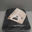 Lumbar Pillow for Chair and Car, Back Support for Office, Memory Foam Cushion with Mesh Cover - Black