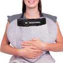 MOYOAMA Open Heart Surgery Pillow for Heart Surgery Recovery Gifts - After Bypass Surgery Must Haves, Gifts for Chest Surgery Recovery, Seatbelt Pillows for Post-Surgery, Shock Absorbing Chest Pillow (With Coldpack & Strap, Charcoal Grey)