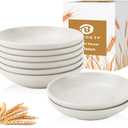 4 Inch Appetizer Plates 8 Pieces, Lightweight and Unbreakable Wheat Straw Plates, Small Sauce Plate, Mini Serving Bowls for Side Dishes, Condiment, Appetizer (White)