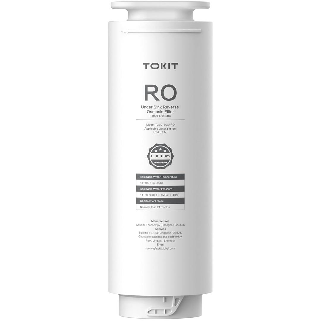 TOKIT PCT Replacement Filter for U2&U2 Pro, NSF/ANSI 58 Certified, Reduce TDS, Replacement for U2&U2 Pro SE Reverse Osmosis System Water Filter, 12-Month Lifetime