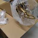 Gold Crystal Vintage Plug in Wall Sconces Set of 2 Indoor Wall Light Fixture, Modern Wall Mount Lamp Light for Bedroom Living Room Bathroom Vanity Light Hallway Light Fixture LED E12