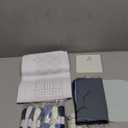 52PCS Sashiko Embroidery Kit with Threads, Needles, Thimble, Plastic Stencils, Denim Fabric and Water-Soluble Pattern Sheets for Beginners, DIY Stitching, Mending and Sewing