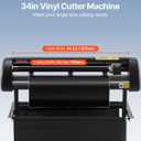 VEVOR Vinyl Cutter 34 Inch Bundle, Vinyl Cutter Machine Manual Vinyl Plotter Cutter with Signmaster Software for Design and Cut, with Supplies and Tools