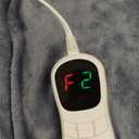 Homemate Heated Blanket Electric Throw - 50"x60" Heating Blanket Throw 1/2/4/6/8 Hours Auto-Off 10 Heat Level Over-Heat Protection Flannel Sherpa ETL Certification (01 - Light Grey)