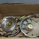 Titanium Pans for Cooking, Ø 8+10+12in with Lids, Titanium Frying Pan