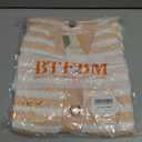 BTFBM Casual Women Spring Dresses 2025 Sleeveless Striped Midi Button Down Dress Ribbed Knit Cardigan Cover Up Dress (Orange, S)